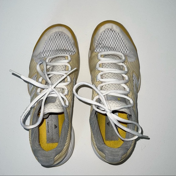 Adidas by Stella McCartney white/yellow sneakers - Picture 1 of 10